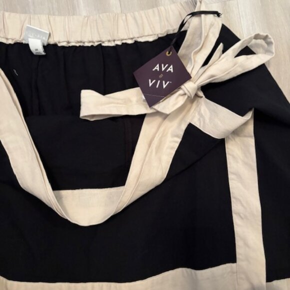 Women's Mini Wrap Skort - Ava & Viv™ NWT 3X - Picture 5 of 6